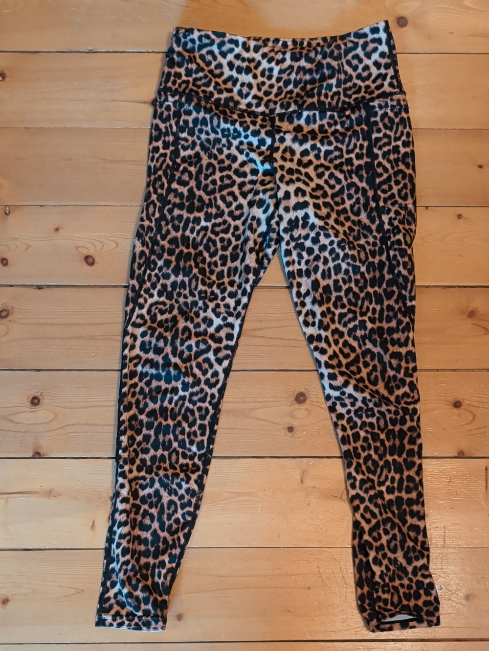 Blackmilk Claws Out Leopard Print Athletic Leggings - Ninja Pants - Size Medium